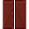 Ekena Millwork Americraft 6-Board (2 Batten) Wood Joined Board-n-Batten Shutters w/ Z-Bar, ARW102BB621X77MRH, PR ARW102BB621X77MRH - alternate 1